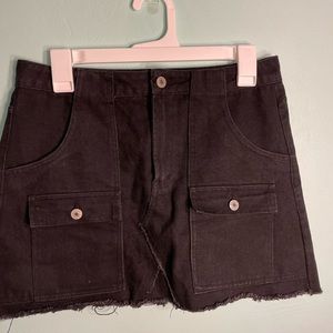 Cute Black Jean Skirt!